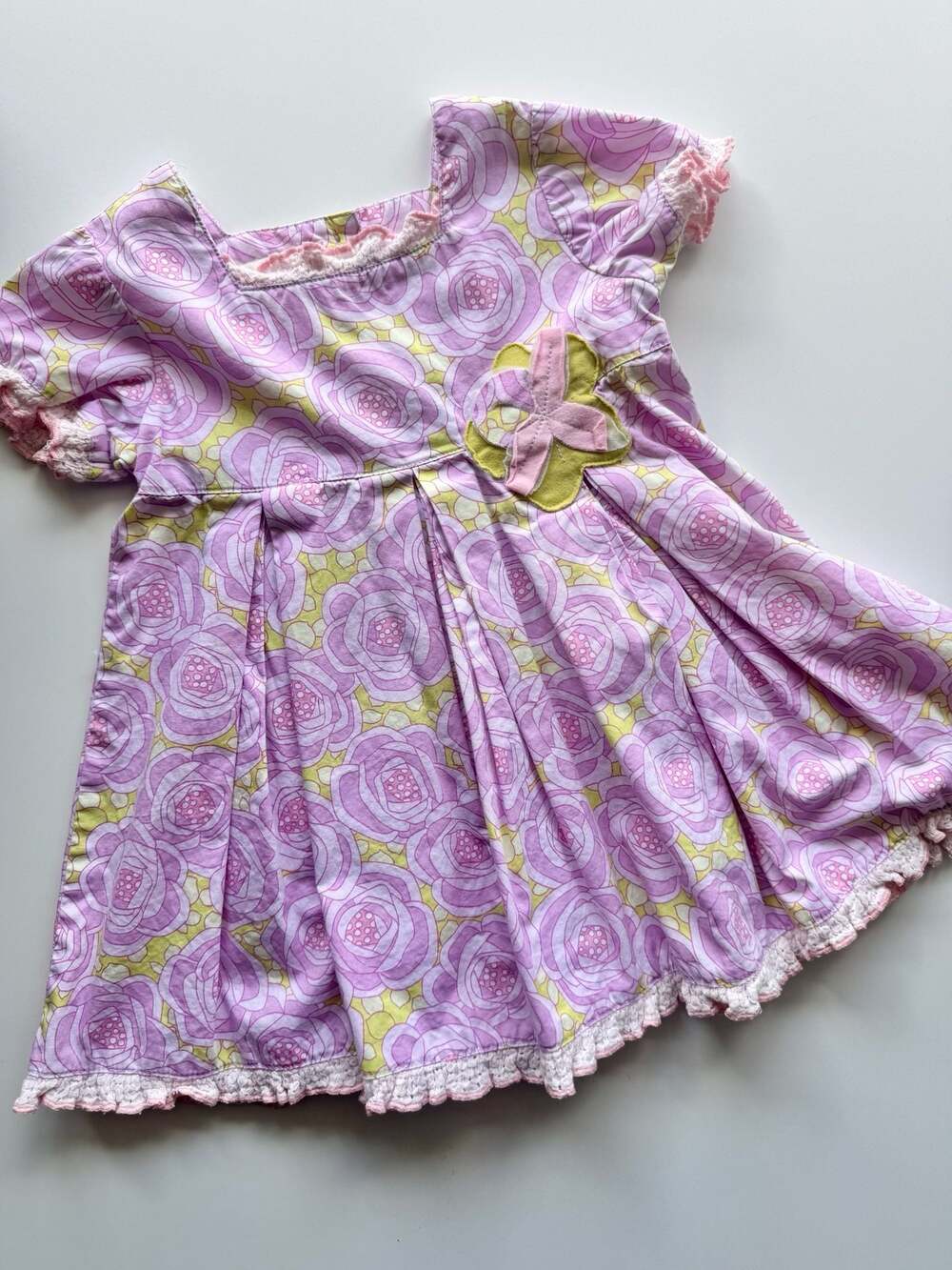 Vintage/Y2K Baby Lulu Rose Dress Size 12mo